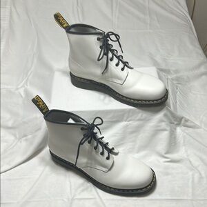 Dr. Martens White and Black Boots